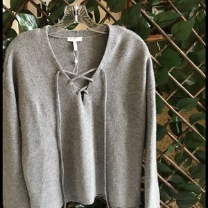 Joie XS Lace up Larkin Sweater